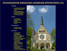 Tablet Screenshot of evangelische-kirche-koenigstein.de